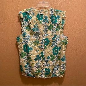 Vintage Floral Old Navy Blouse